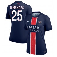 Paris Saint-Germain Nuno Mendes #25 Hemmatröja Kvinnor 2024-25 Korta ärmar